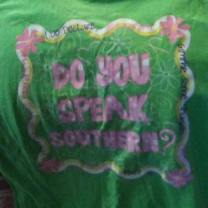2 for $30 L Southern Girl green T-shirt